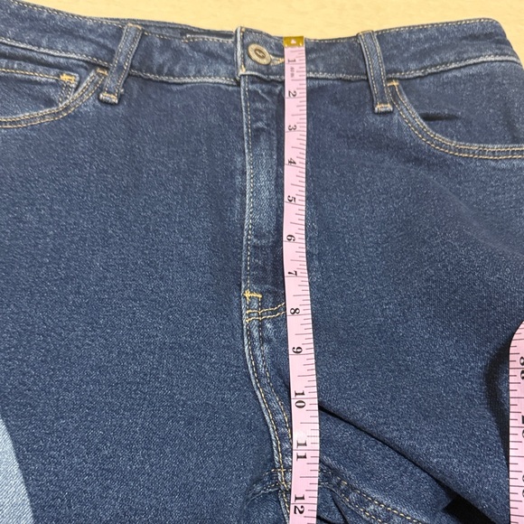 Hollister Ultra High-Rise Blue Wave Pattern Dad Jeans 27x31 - Picture 5 of 8